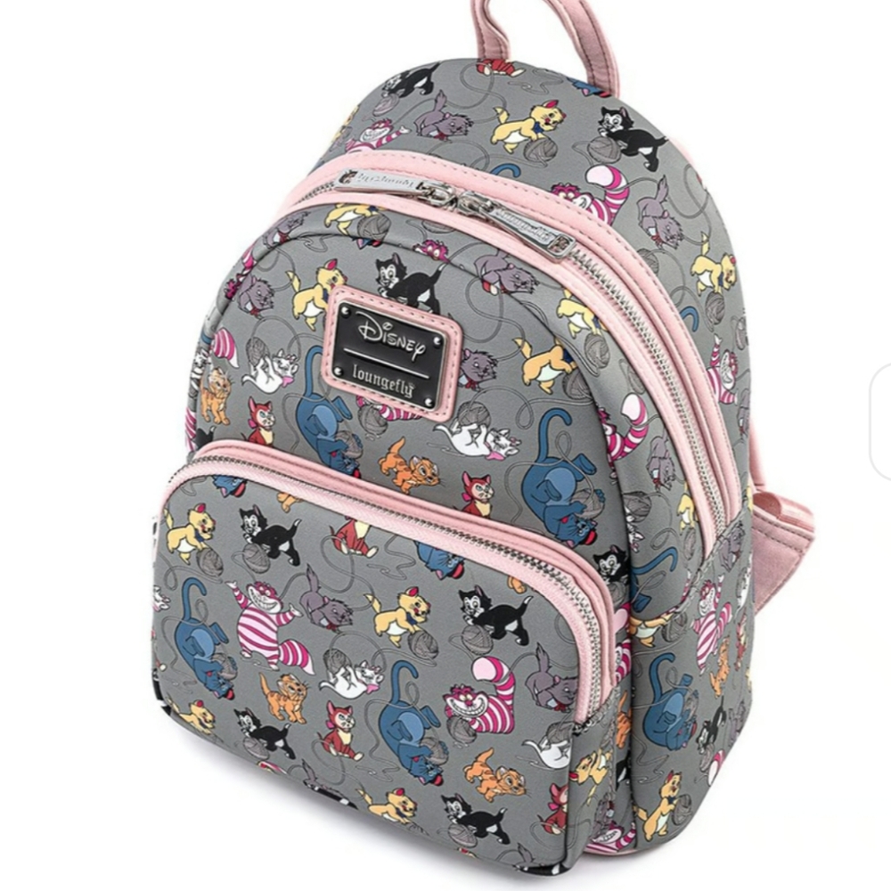 NWT Disney Backpack All the Cats Disney Cats Bag Purge Loungefly - Picture 4 of 10